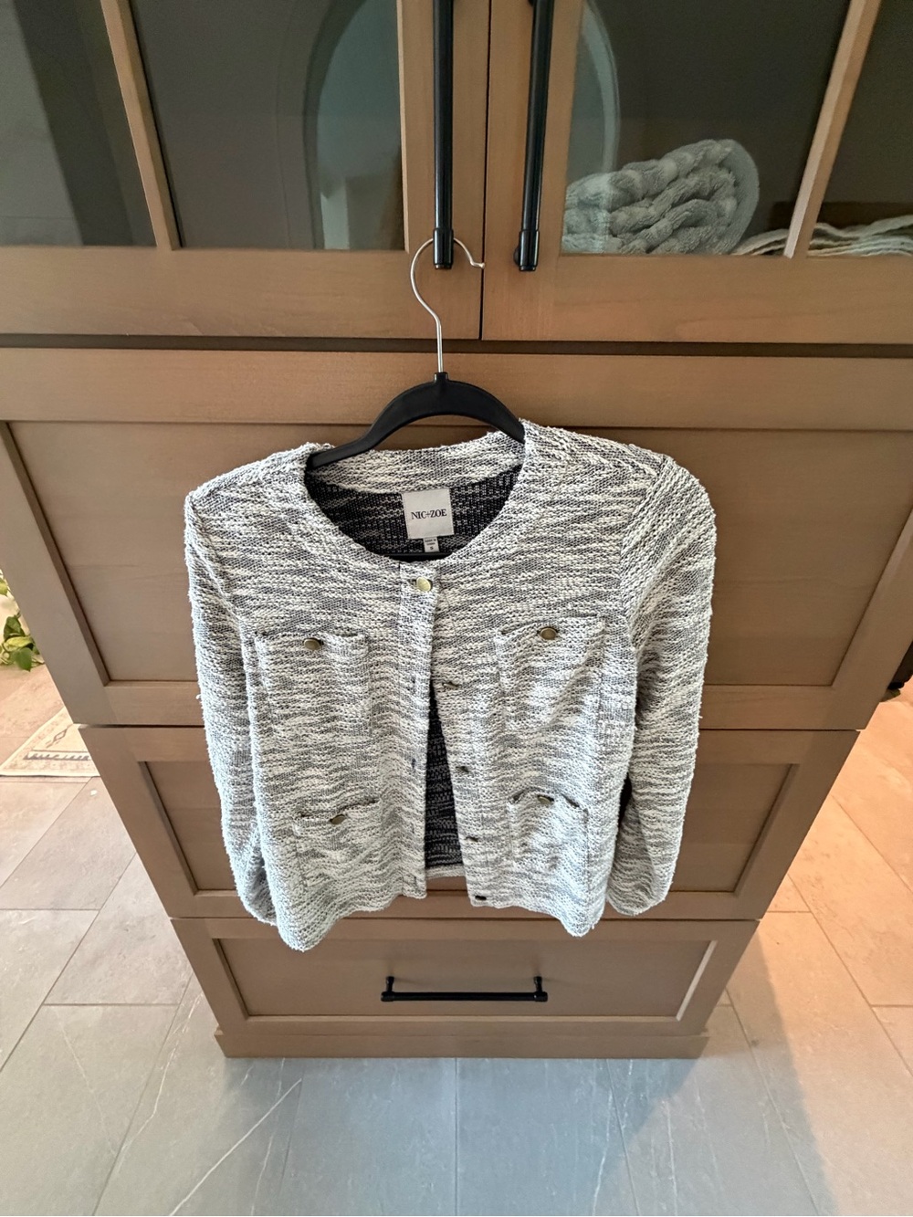 NIC+ZOE Gray Knit Jacket ✨ Chic ✨